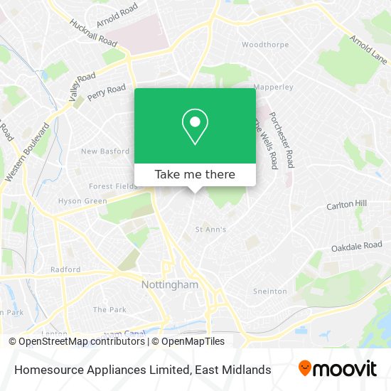 Homesource Appliances Limited map