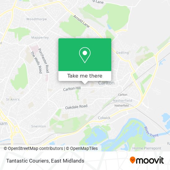 Tantastic Couriers map