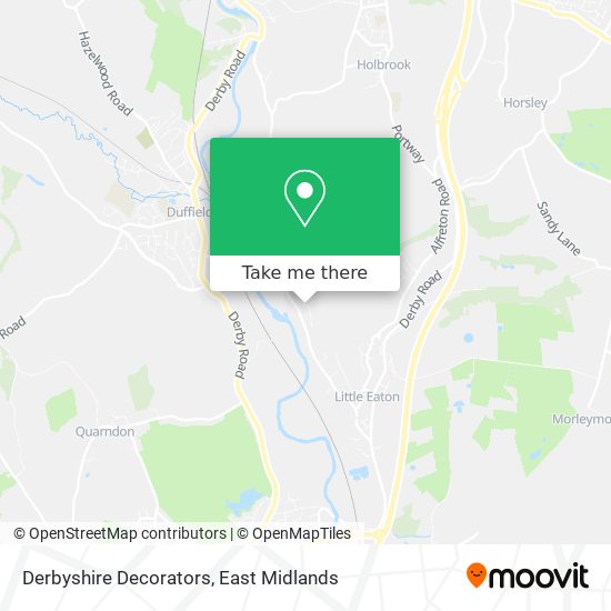 Derbyshire Decorators map