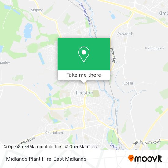 Midlands Plant Hire map