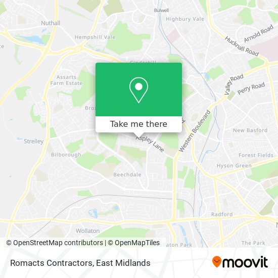 Romacts Contractors map