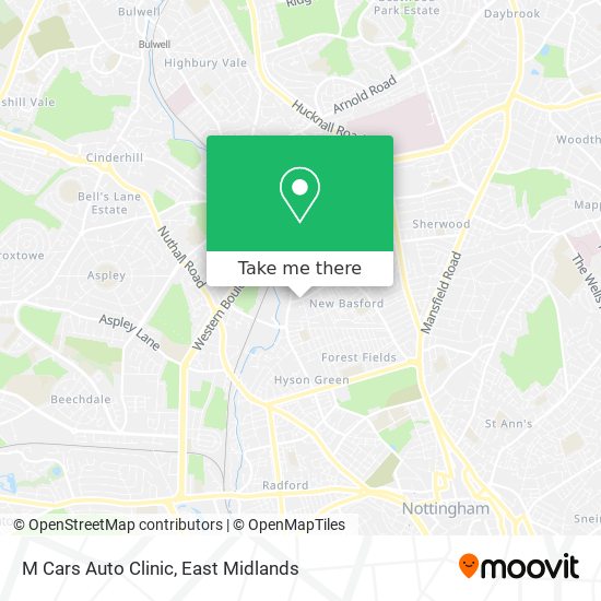 M Cars Auto Clinic map