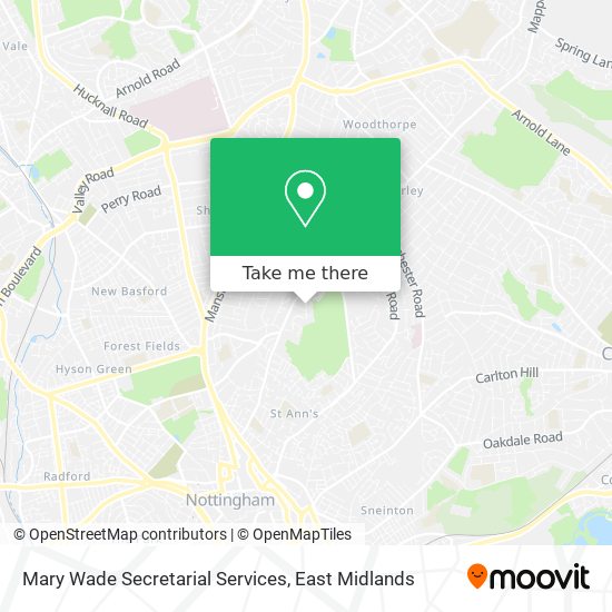 Mary Wade Secretarial Services map