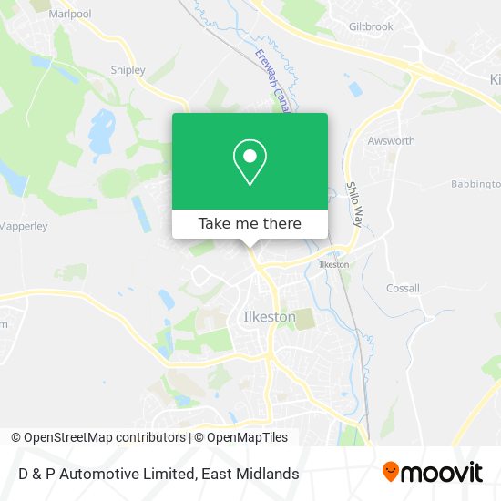 D & P Automotive Limited map