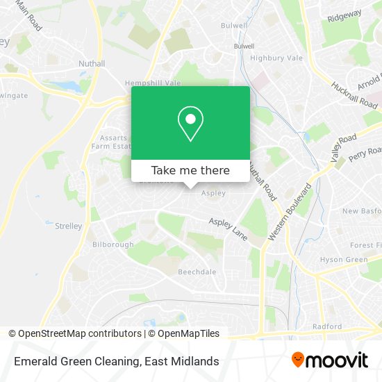 Emerald Green Cleaning map