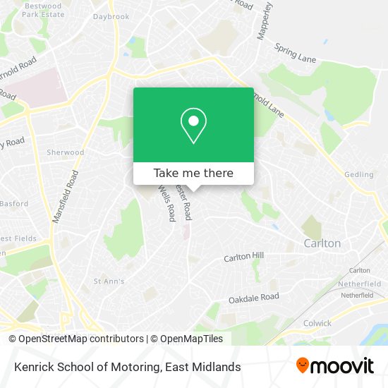 Kenrick School of Motoring map