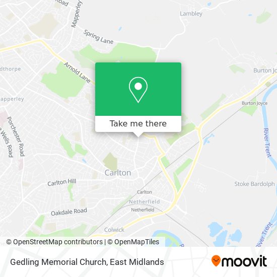 Gedling Memorial Church map