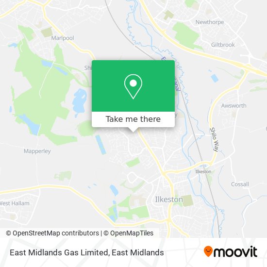 East Midlands Gas Limited map