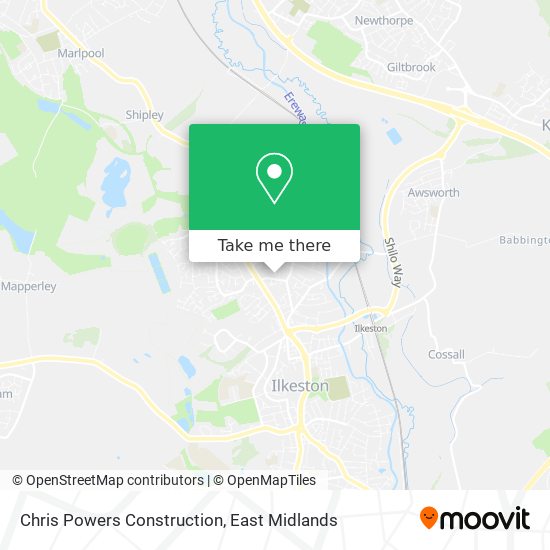 Chris Powers Construction map