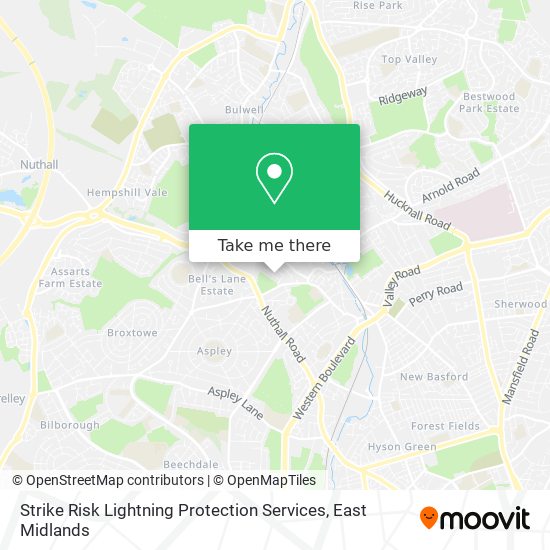 Strike Risk Lightning Protection Services map