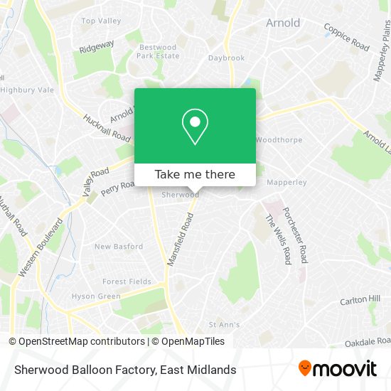 Sherwood Balloon Factory map