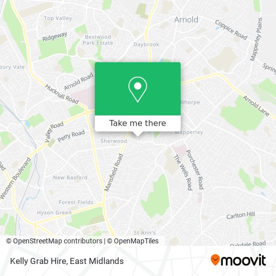 Kelly Grab Hire map