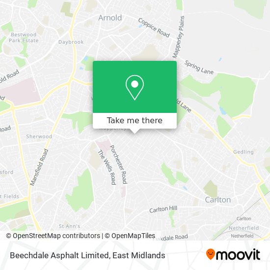 Beechdale Asphalt Limited map