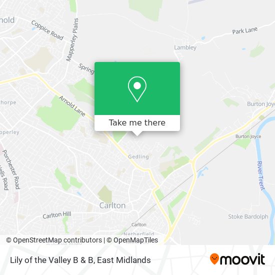 Lily of the Valley B & B map
