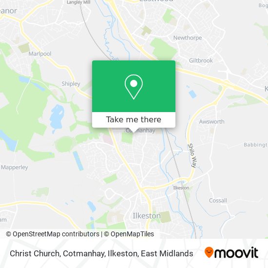 Christ Church, Cotmanhay, Ilkeston map