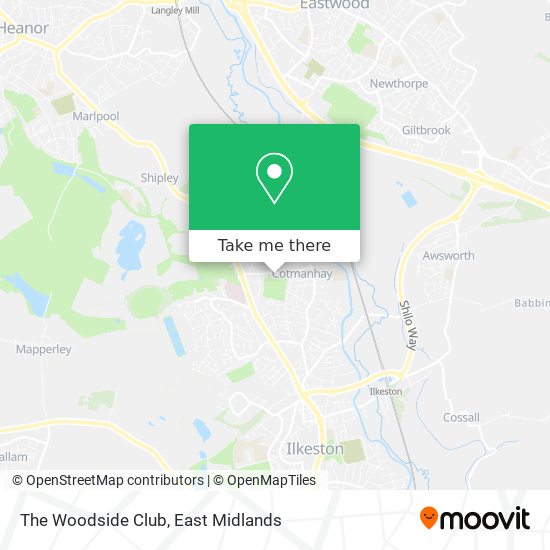 The Woodside Club map