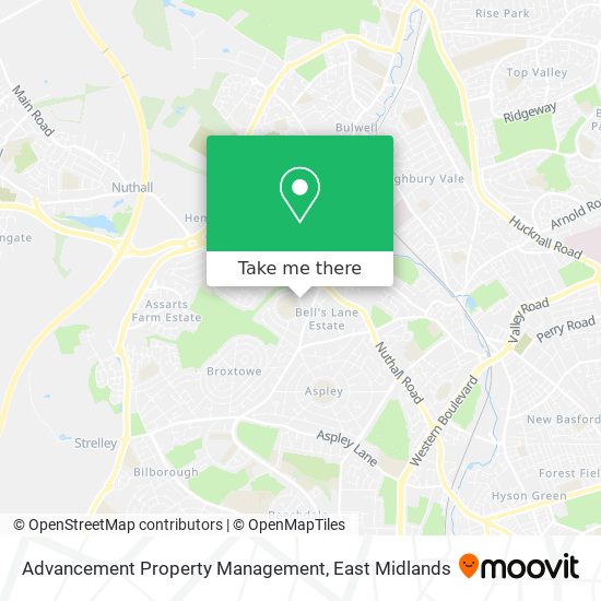 Advancement Property Management map