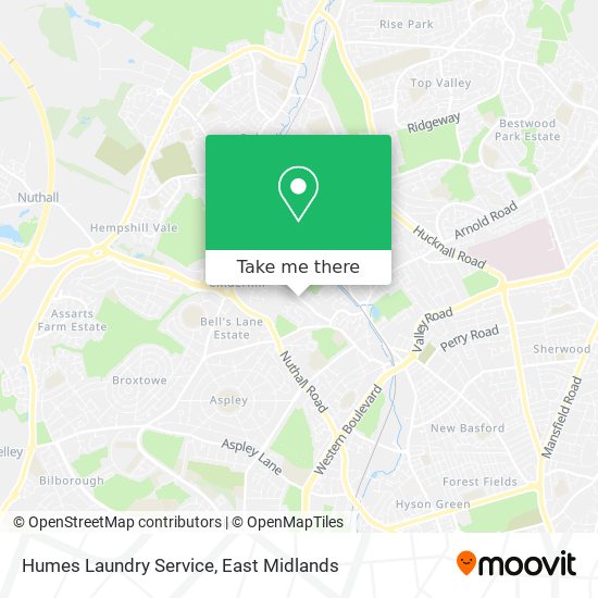 Humes Laundry Service map