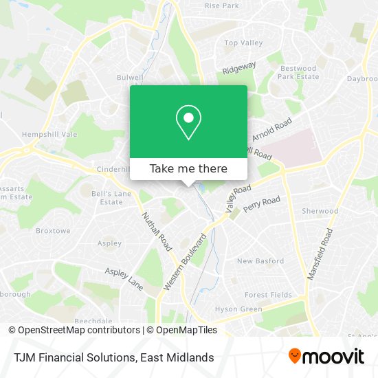 TJM Financial Solutions map