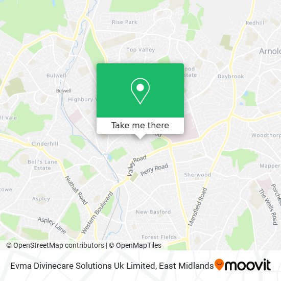 Evma Divinecare Solutions Uk Limited map