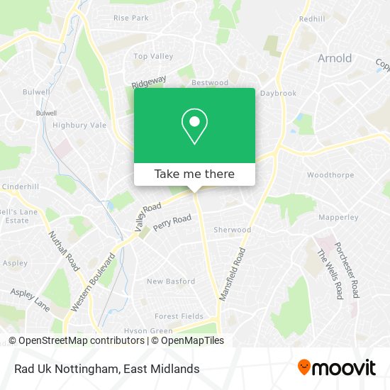 Rad Uk Nottingham map