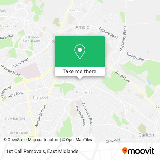 1st Call Removals map
