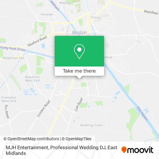 MJH Entertainment, Professional Wedding DJ map