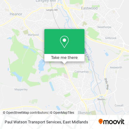 Paul Watson Transport Services map