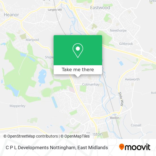 C P L Developments Nottingham map