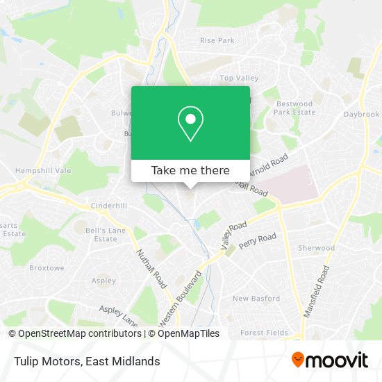 Tulip Motors map