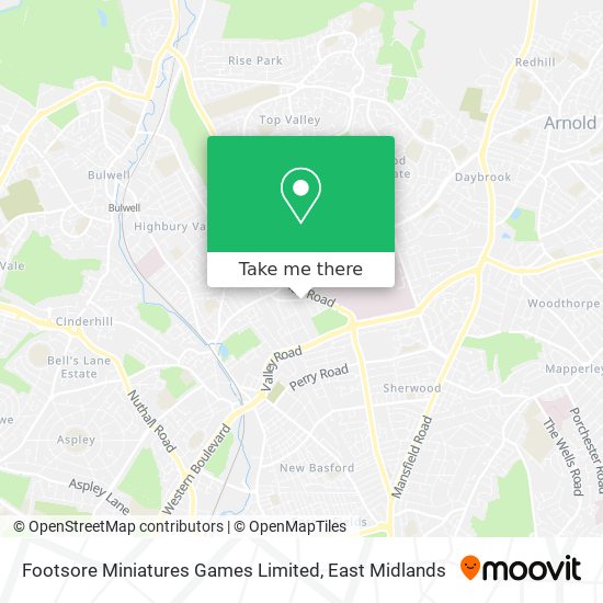 Footsore Miniatures Games Limited map