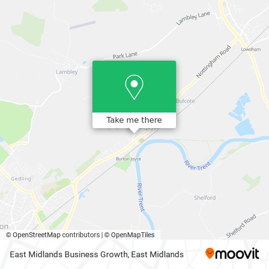 East Midlands Business Growth map