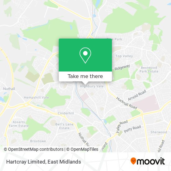 Hartcray Limited map
