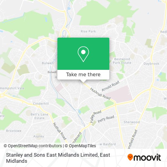 Stanley and Sons East Midlands Limited map