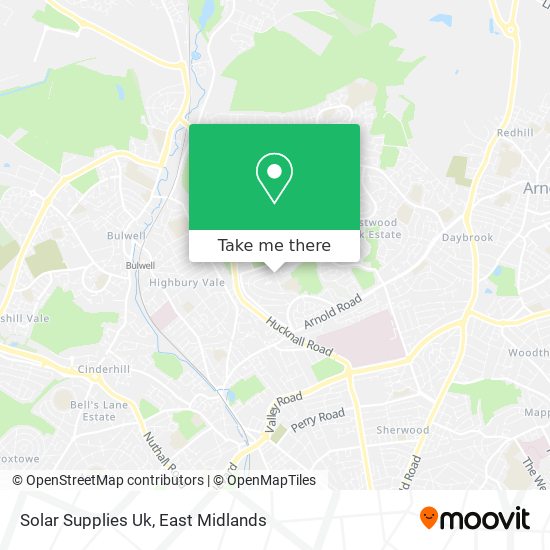 Solar Supplies Uk map