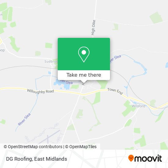 DG Roofing map