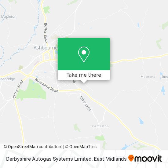 Derbyshire Autogas Systems Limited map