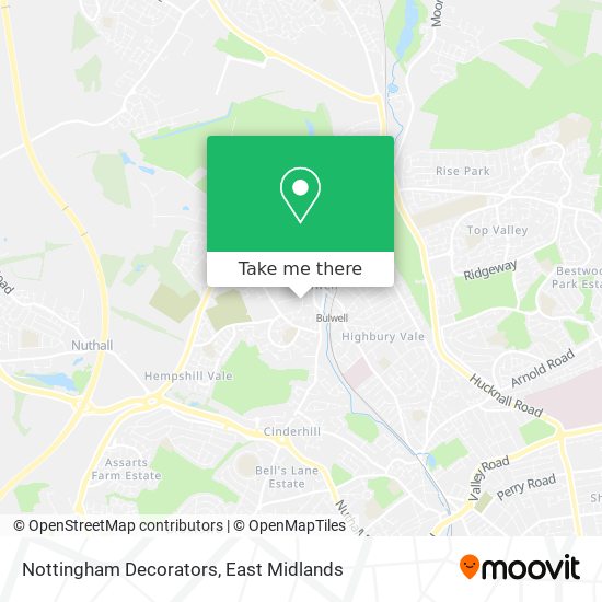 Nottingham Decorators map