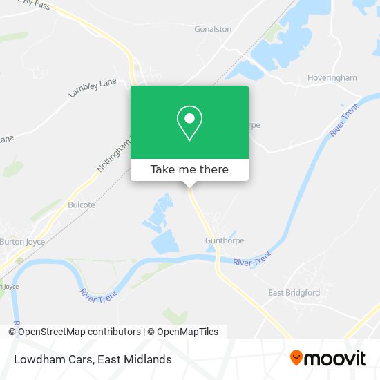 Lowdham Cars map