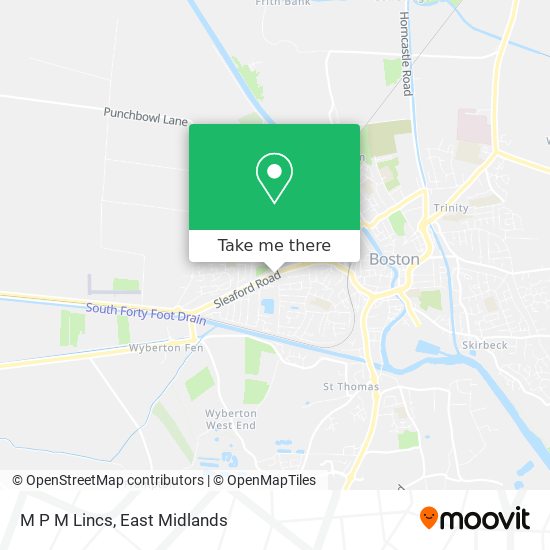 M P M Lincs map