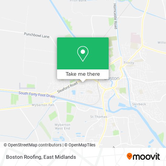 Boston Roofing map