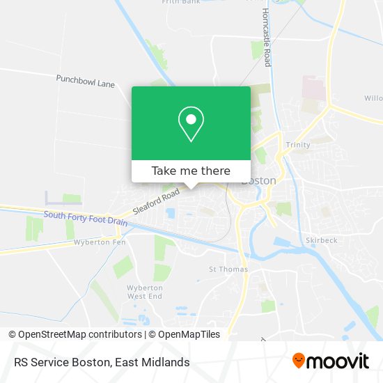 RS Service Boston map