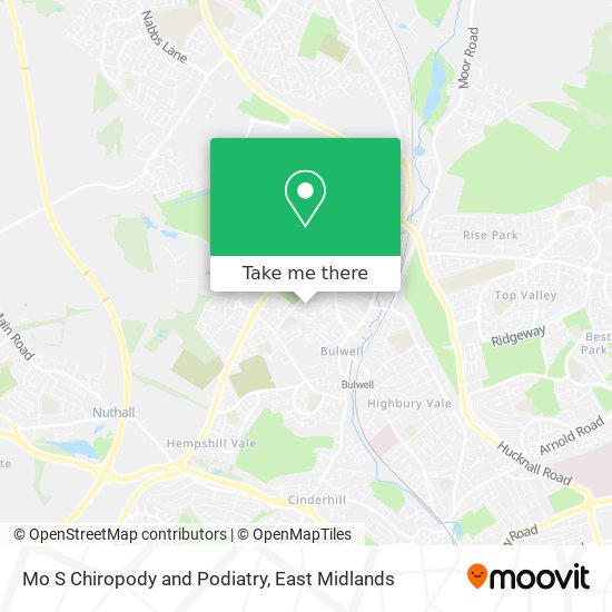 Mo S Chiropody and Podiatry map