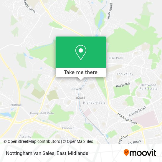 Nottingham van Sales map