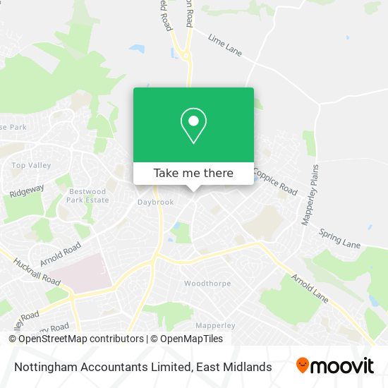 Nottingham Accountants Limited map