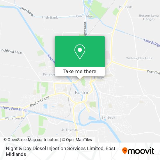 Night & Day Diesel Injection Services Limited map