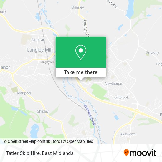 Tatler Skip Hire map