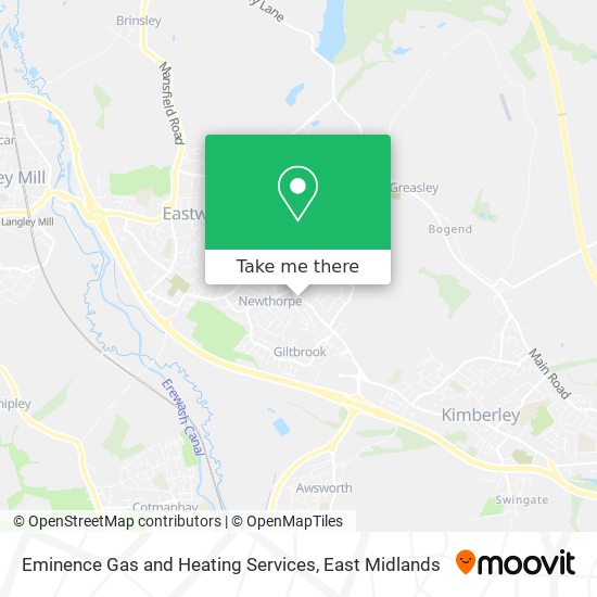 Eminence Gas and Heating Services map