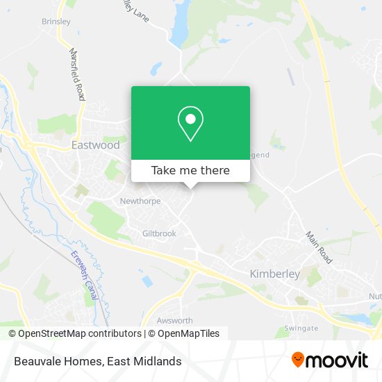 Beauvale Homes map