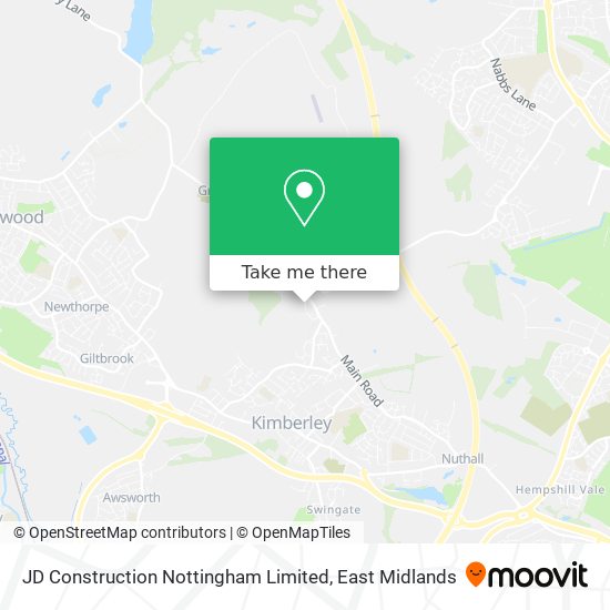 JD Construction Nottingham Limited map